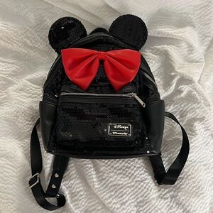 Loungefly Minnie Mouse sequin mini backpack